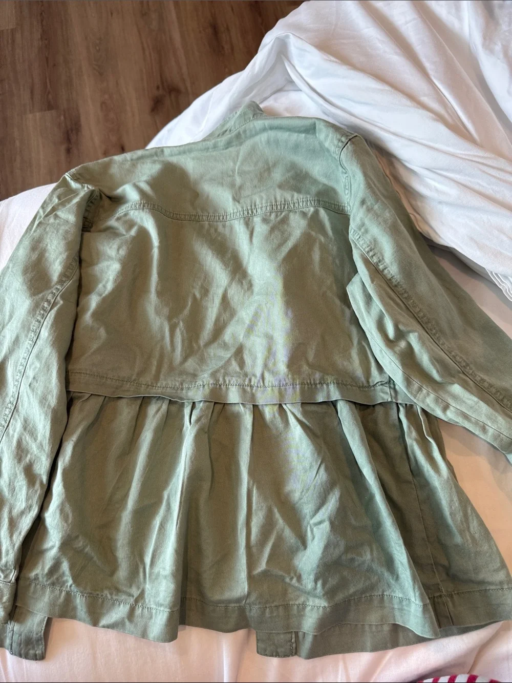 Gymboree Light Sage Green Utility Jacket - Girls